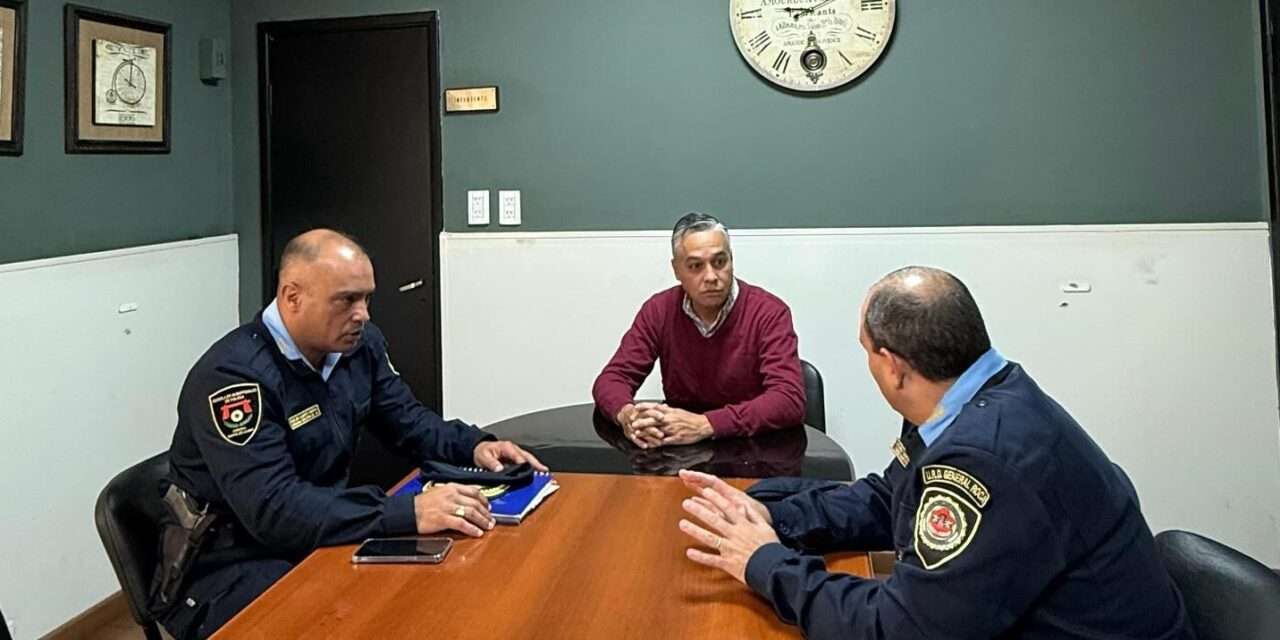 Gestiones para la formación policial en Villa Huidobro