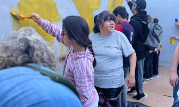 Villa Nueva celebró la diversidad con un mural inclusivo