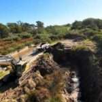 General Levalle: la municipalidad realiza trabajos de dragado en el Lago San Agustín