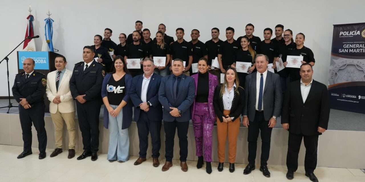 En Villa María se reconoció a 18 agentes policiales por su destacada labor en dos casos relevantes