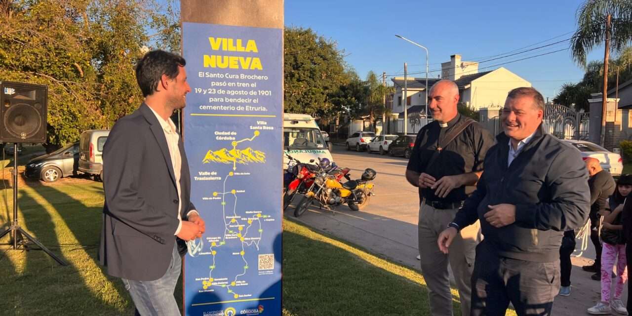 Villa Nueva inauguró el Faro del Camino de Brochero con una emotiva jornada