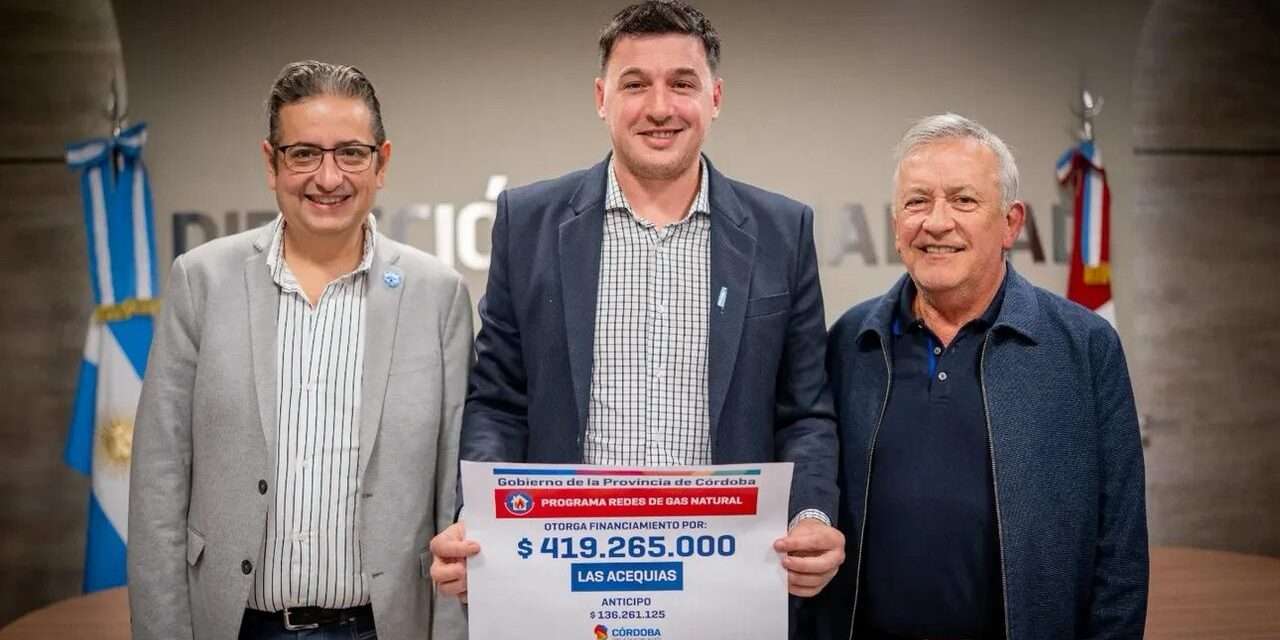 Las Acequias avanza en la obra de gas domiciliario