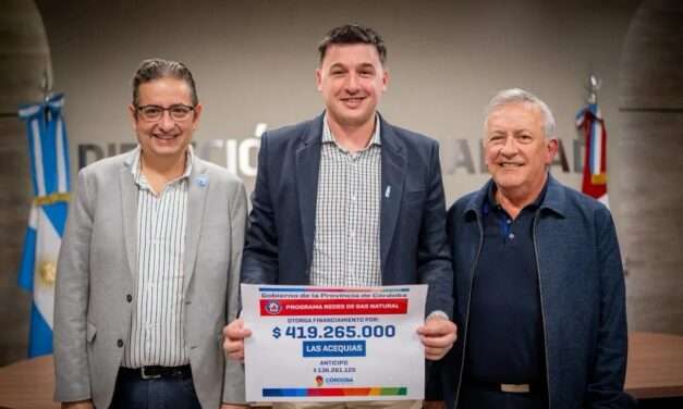Las Acequias avanza en la obra de gas domiciliario