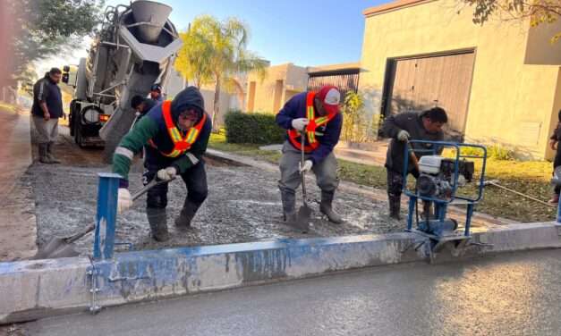 Villa Nueva: Comenzó la pavimentación de calle Santa Teresita en barrio Costa de Oro