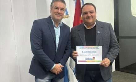 Berrotarán recibe aporte económico