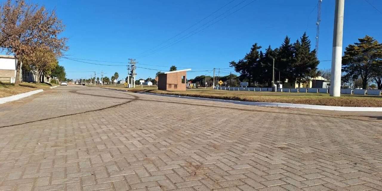Bulnes: avanzan las obras de de pavimento articulado
