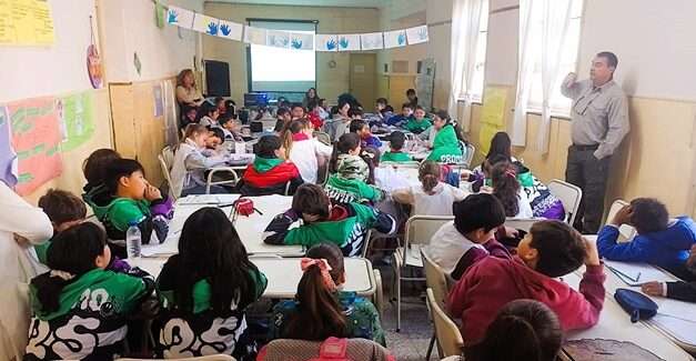 Alumnos de Bengolea participaron de un taller sobre humedales junto a la UNC