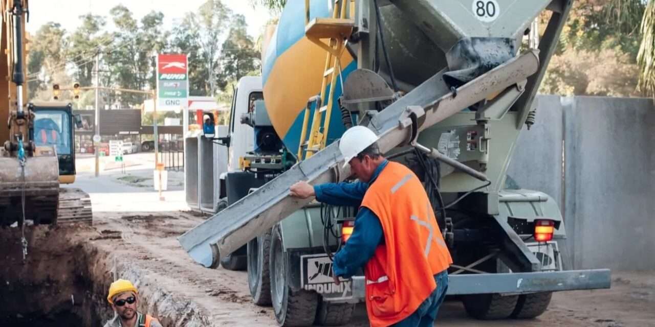 Avance de Obra del Desagüe en Avenida Sagrada Familia