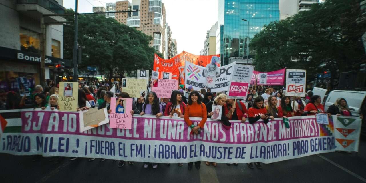 10 años de Ni Una Menos: pese al operativo policial, una multitud marchó en Córdoba contra la violencia de género