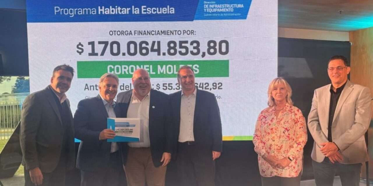 Coronel Moldes: Más obras para seguir fortaleciendo la educación pública