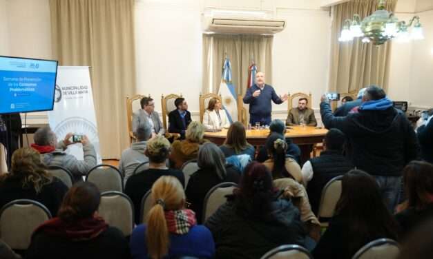 Villa María: Se presentó el Plan Municipal de abordaje integral de consumos problemáticos