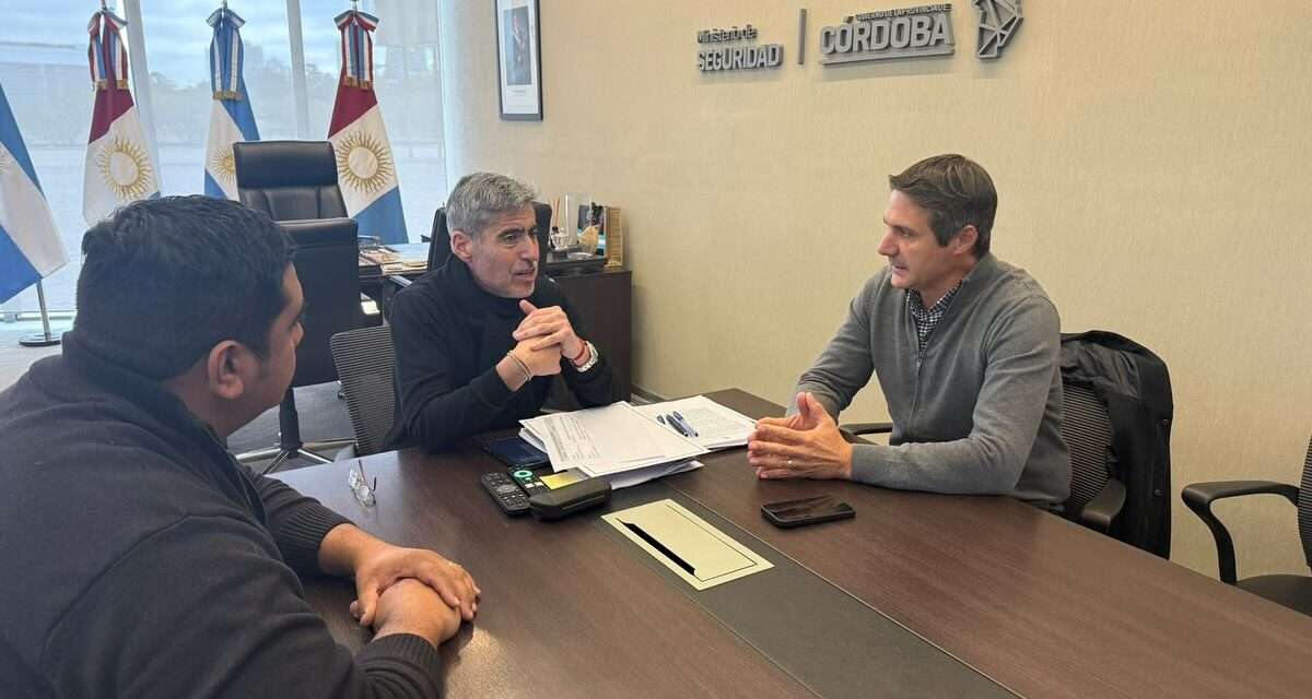 General Cabrera: Cavigliasso se reunió con el Ministro de Seguridad provincial