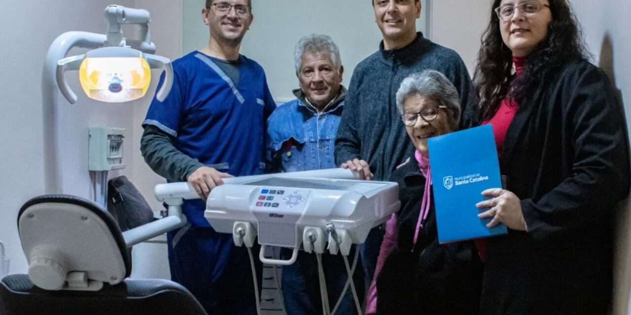 Santa Catalina: El Centro de Jubilados recibió equipamiento odontológico
