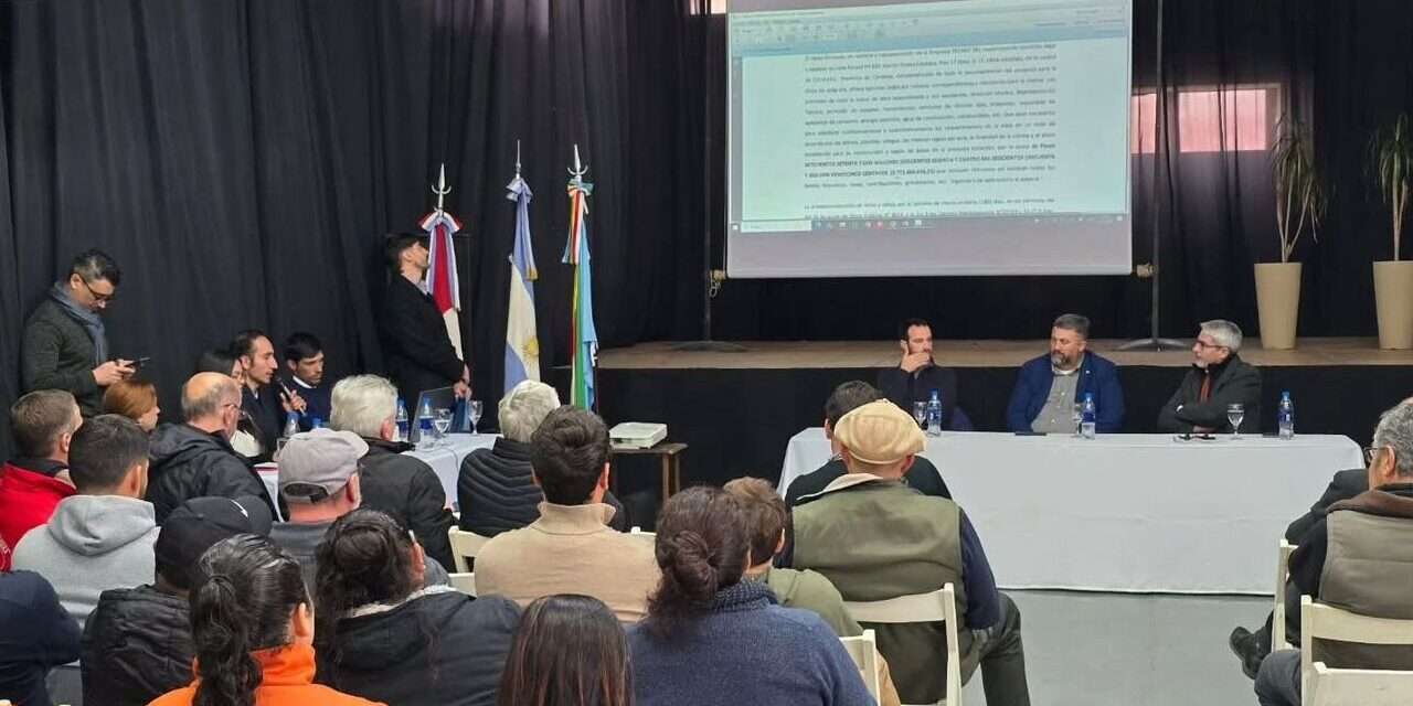 Se abrieron los sobres para la obra de reparación del vertedero de la Laguna Alas Coloradas