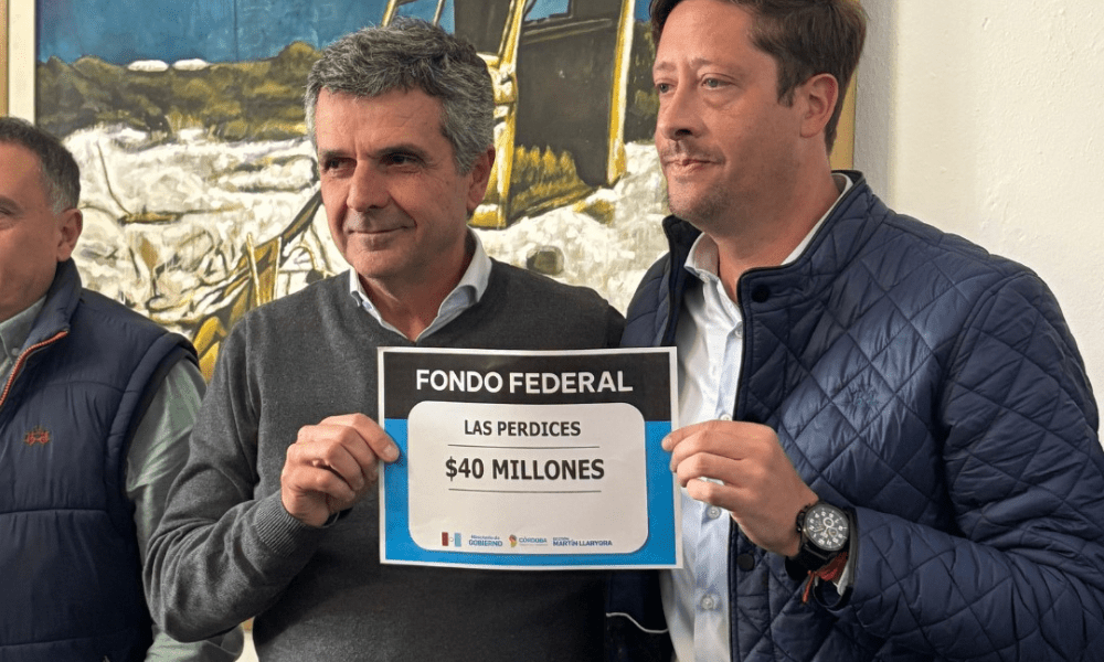 Las Perdices recibió un aporte económico provincial para obras de infraestructura