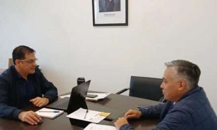 Graglia y el intendente de Villa Huidobro analizaron prioridades estratégicas para el desarrollo local