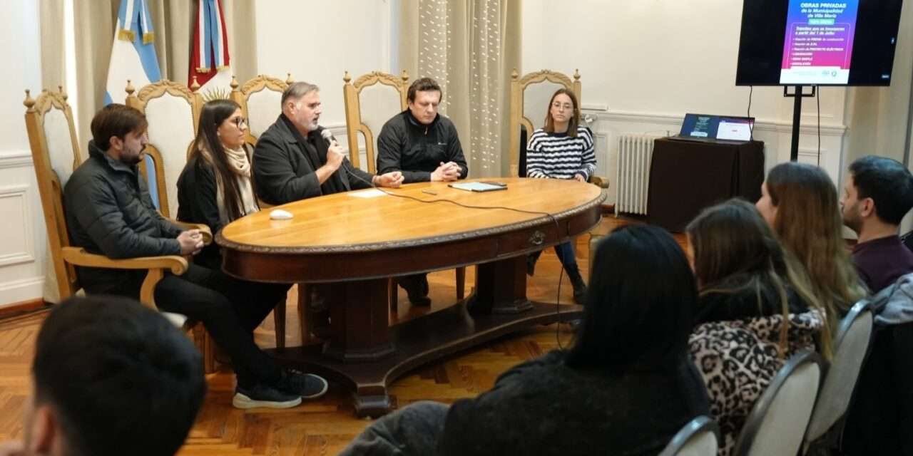 Villa María: El municipio presentó la digitalización 100% para trámites de obras privadas