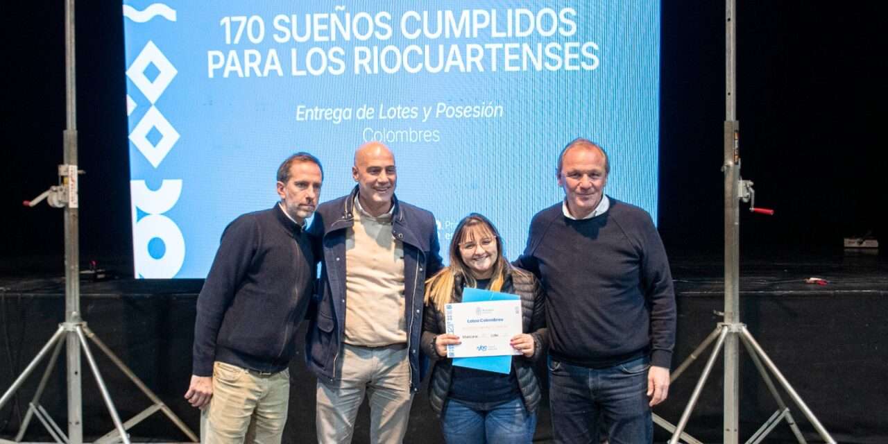 Loteo Colombres: el Intendente entregó los 170 lotes con infraestructura completa