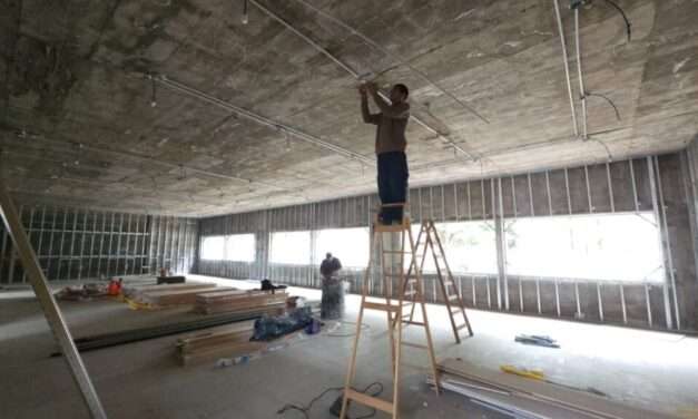 La obra de la escuela ProA de Huinca Renancó, en la recta final