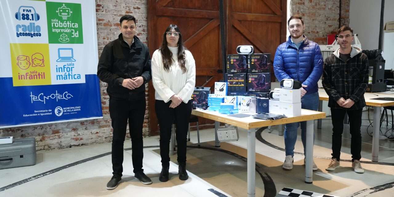 Villa María más innovadora: la tecnoteca recibió nuevo equipamiento