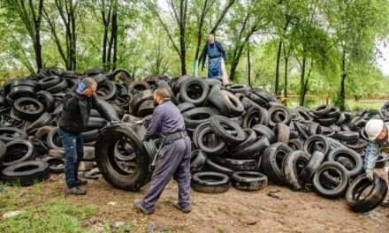 Economía circular: Ambiente retiró más de 2.000 toneladas de neumáticos en toda la provincia