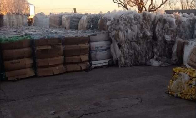 Chazón entregó más de 6.000 kilos de residuos secos