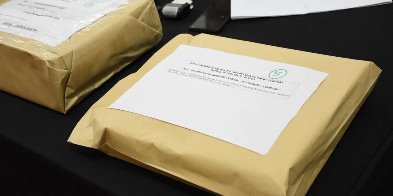 Río Cuarto: se presentaron 5 ofertas para ejecutar las 100 cuadras de pavimento