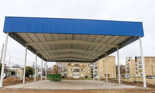 Avanza a buen ritmo la construcción de los dos nuevos Polideportivos Sociales en Río Cuarto