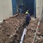 Obra de reacondicionamiento cloacal en la Unidad Departamental Río Cuarto