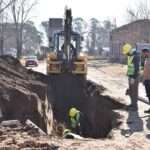 Avanza la obra de cloacas en el Barrio Centro de Vicuña Mackenna
