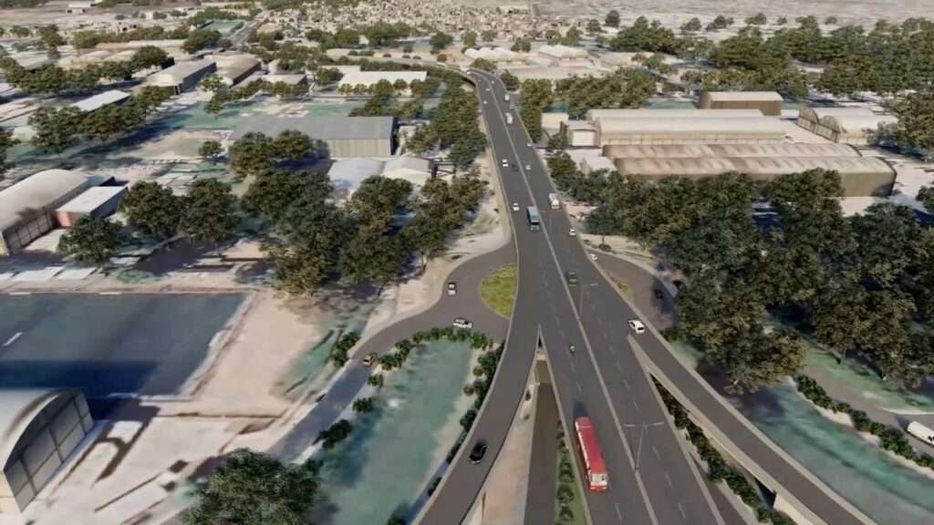 Comenzó la construcción del altonivel en la Av. Vélez Sarsfield, en la zona urbana de Ruta 36