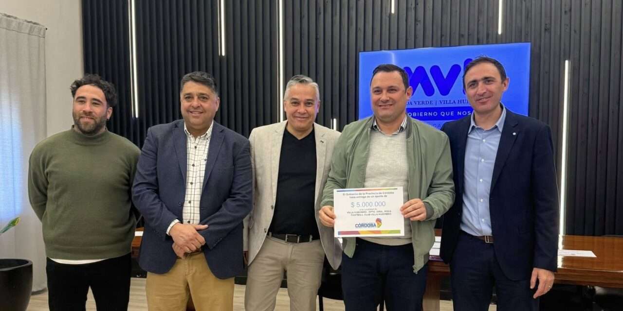 Villa Huidobro: instituciones locales recibieron subsidios
