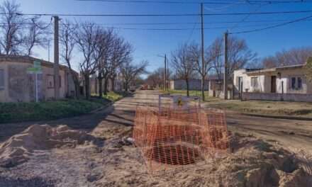 Continúa la obra de cloacas en Adelia María