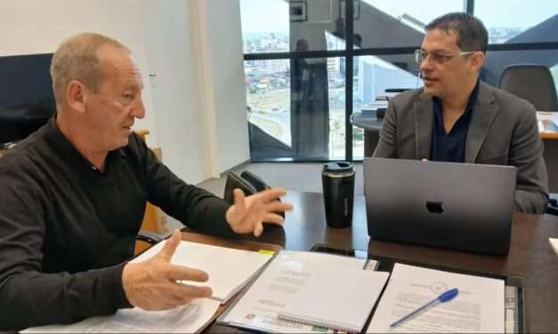 Natalio Graglia mantuvo un encuentro de trabajo con el intendente de Chaján