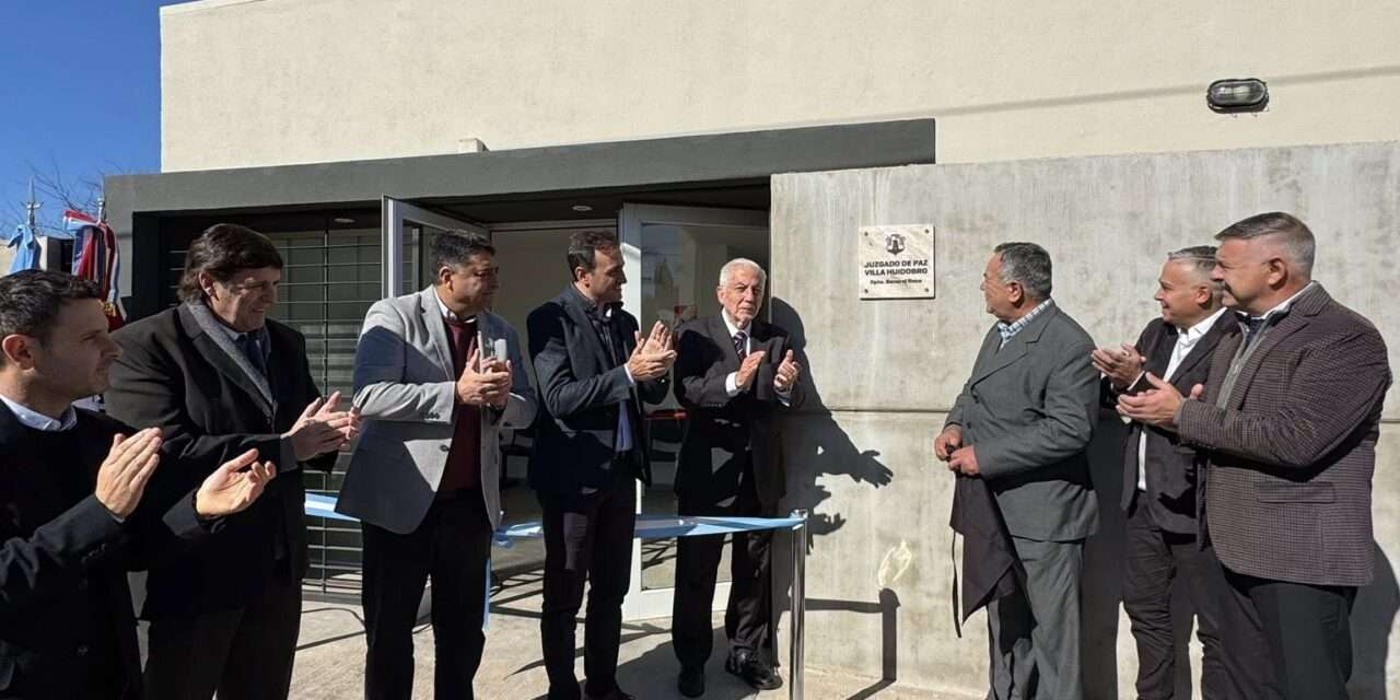 Inauguraron el nuevo edificio del Juzgado de Paz en Villa Huidobro