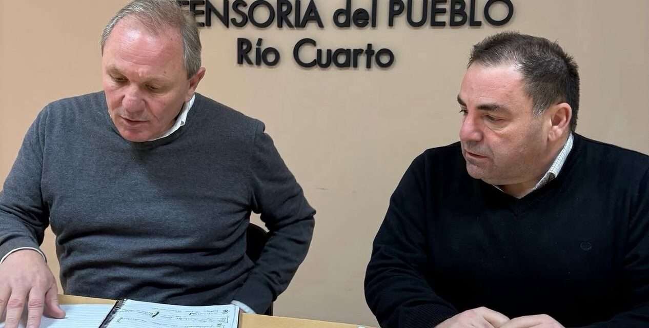 Reunión entre el Defensor del Pueblo y el Intendente de Río Cuarto