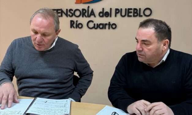 Reunión entre el Defensor del Pueblo y el Intendente de Río Cuarto