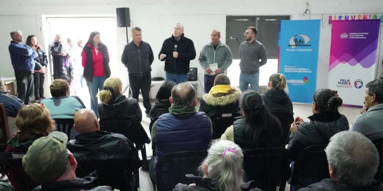 Villa María: 120 familias de barrio San Nicolás podrán acceder a las escrituras de sus viviendas