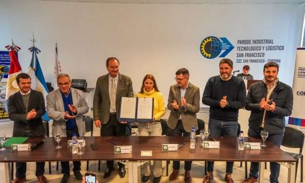 La Provincia entregó el primer sello de sostenibilidad al Parque Industrial San Francisco