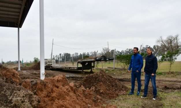 San Francisco: Bernarte supervisó la obra del Polideportivo de barrio San Cayetano