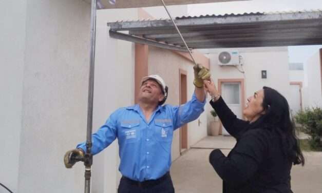 La Carlota inauguró una nueva obra de gas natural en barrio San Francisco de Asís