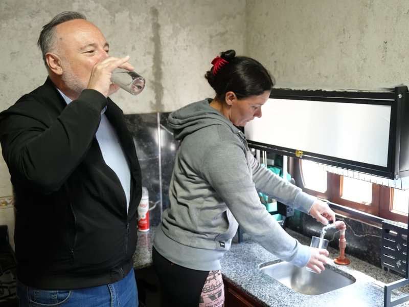 Villa María: Accastello inauguró la obra de agua potable en Los Chaleses