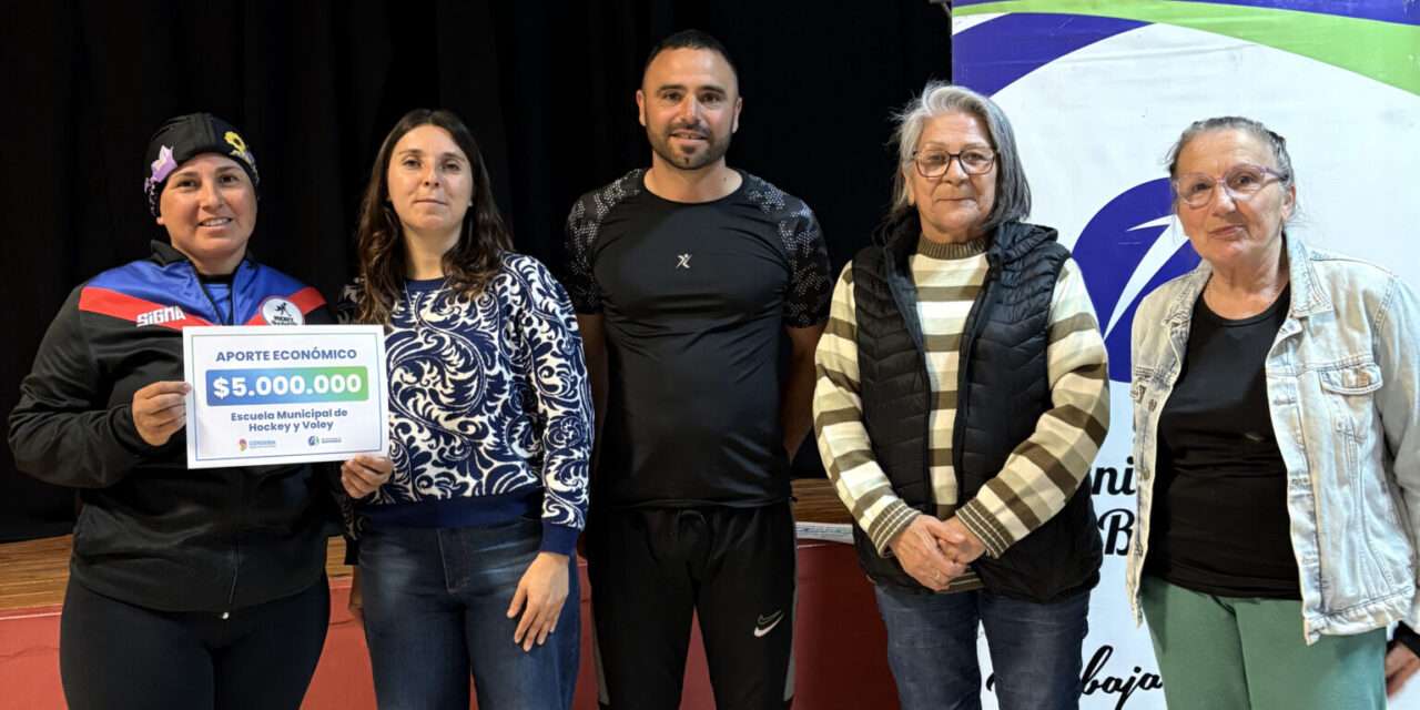 Buchardo recibió importantes aportes económicos para sus instituciones