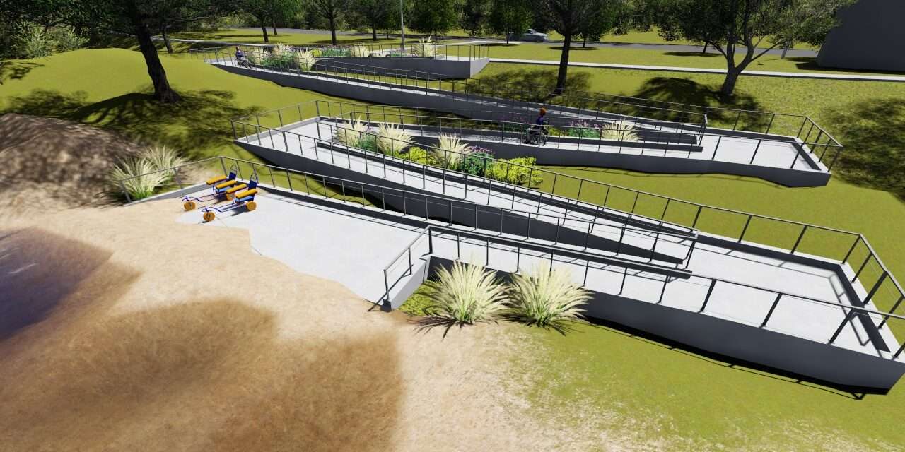 Villa María: Inició la obra de la nueva playa accesible en barrio Santa Ana