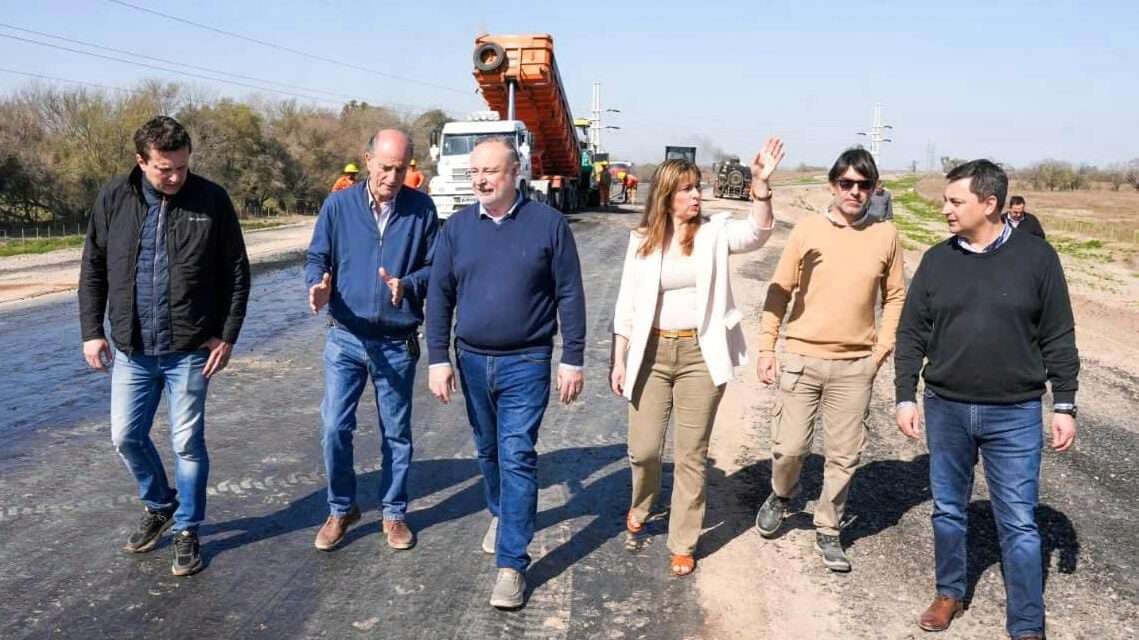 Accastello supervisó el avance del arco sudeste de la circunvalación Villa María-Villa Nueva