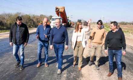 Accastello supervisó el avance del arco sudeste de la circunvalación Villa María-Villa Nueva