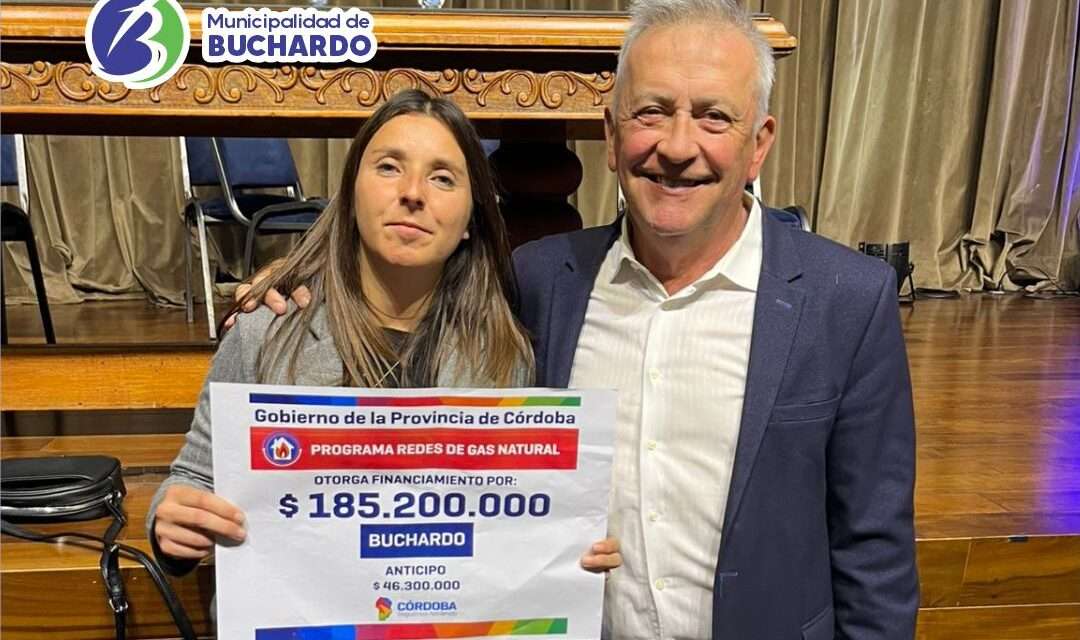 Buchardo avanza con la segunda etapa de la obra de gas gracias al apoyo provincial