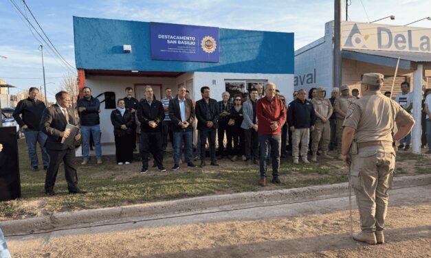 Seguridad Rural: Nueva base operativa y patrulla 0km en San Basilio