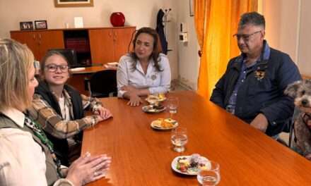 La Vicegobernadora Myrian Prunotto recibió a Ian Moche en Charras