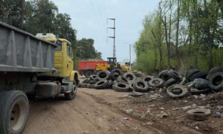 Río Cuarto recuperó 60 mil kilos de neumáticos en desuso y los destinó al reciclado